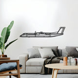 Bombardier Dash 8 Q400 turboprop wall décor – sleek regional airliner design, ideal for hangar, office, or living space