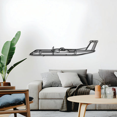 Bombardier Dash 8 Q400 turboprop wall décor – sleek regional airliner design, ideal for hangar, office, or living space