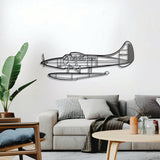 Ready‑to‑hang DHC‑3T airplane wall decor, textured dyed steel, perfect aviation enthusiast gift