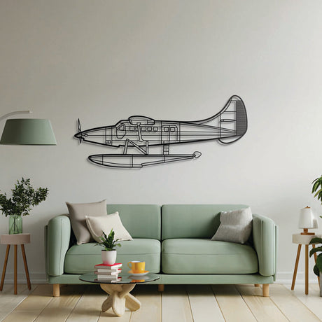 Aviation décor highlight: DHC‑3T laser‑cut steel wall art with matte finish and elevation screws for avgeek spaces