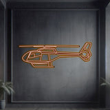Navigate Craft EC120 Colibri décor, ready‑to‑hang with neon accent—ideal gift for light helicopter aviators and rotorcraft enthusiasts