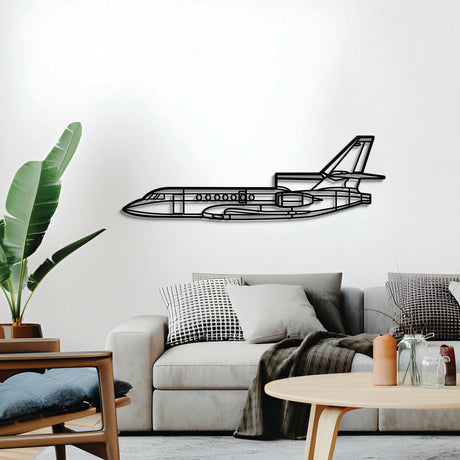 Navigate Craft Falcon 50 airplane décor, ready‑to‑hang with elevation screws, aviation gift idea