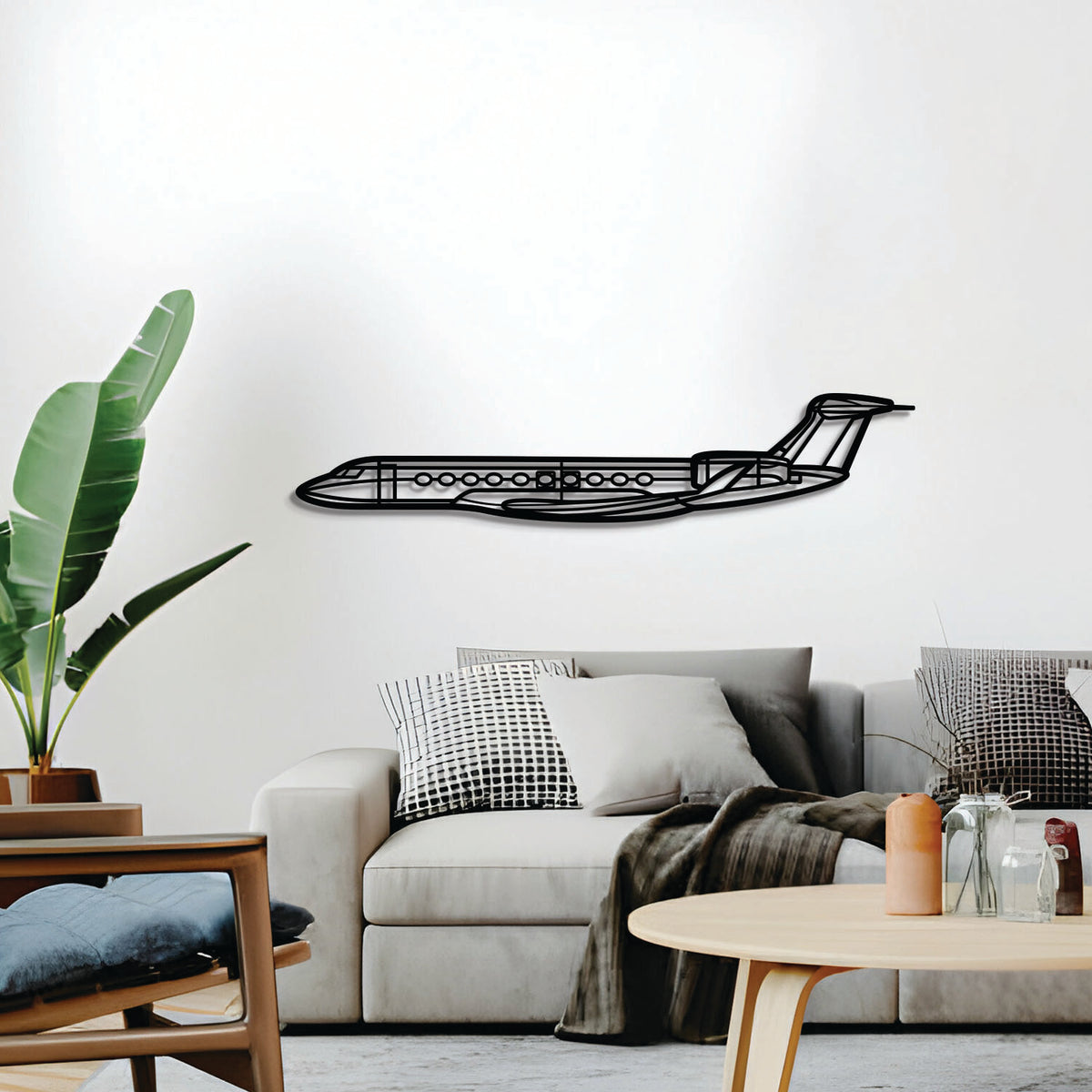 Navigate Craft G700 airplane décor, ready‑to‑hang with elevation screws, aviation gift idea