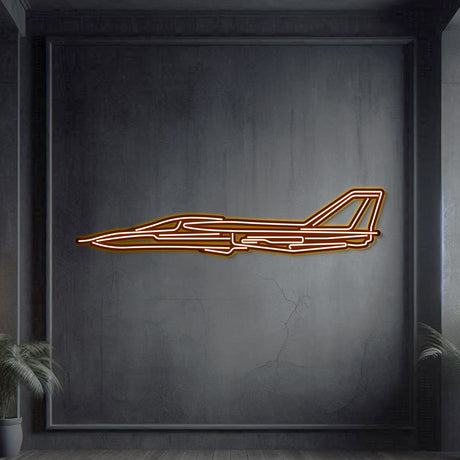 Navigate Craft Aardvark décor, ready‑to‑hang with neon accent, perfect avgeek gift for Cold War military aviation fans