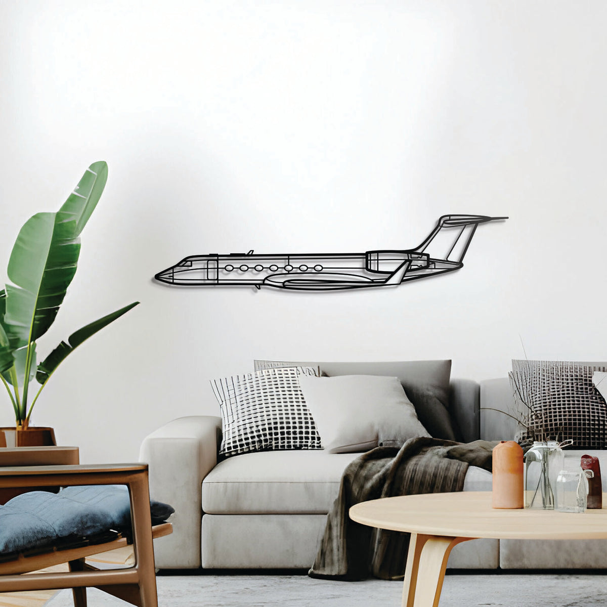 G550 business jet wall décor – sleek aviation design, perfect for hangar, office, or living space