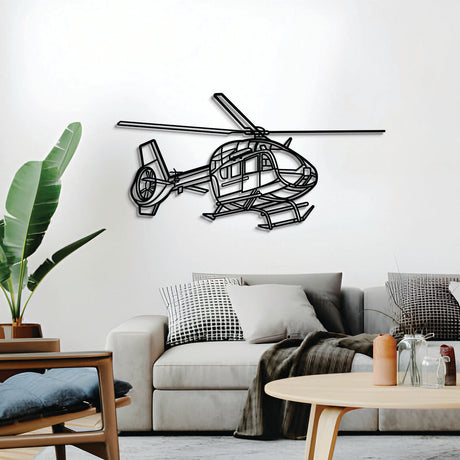 Matte-finish H145M LUH SOF aircraft wall art, perfect avgeek gift for aviation enthusiasts on special occasions