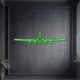 Matte‑finish Flying Fortress neon aircraft wall art—legendary heavy bomber tribute or meaningful gift for veterans, restorers, and milestone commemorations