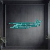 Matte‑finish CH‑53K King Stallion neon aircraft wall art—iconic heavy‑lift legacy gift for retirements, mission milestones, or aviation tributes