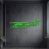 CH‑53K neon wall art, sleek aviation décor ideal for hangars, offices, command centers, or contemporary living spaces
