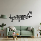 2 mm steel Kodiak 100 wall art, laser-cut matte finish, floats 1 cm off wall for stylish 3D effect