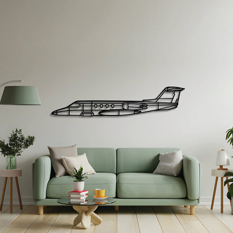 Navigate Craft Learjet 25D décor, ready‑to‑hang with elevation spacers, perfect avgeek gift for aviation lovers