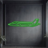 F‑35A neon wall art: sleek, modern aviation décor perfect for hangars, offices, or contemporary interiors
