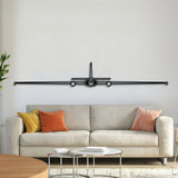 U‑2 Dragon Lady front metal aircraft wall art, laser‑cut 2 mm steel with matte powder coat and floating 3D effect