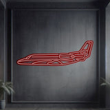 Matte‑finish Citation XLS neon jet wall art—executive heritage gift for retirements, promotions, or milestone moments