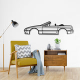 1990 RX-7 Convertible Metal Car Wall Art - NC0231