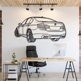 F10 M5 Back Perspective Metal Car Wall Art - NC1301