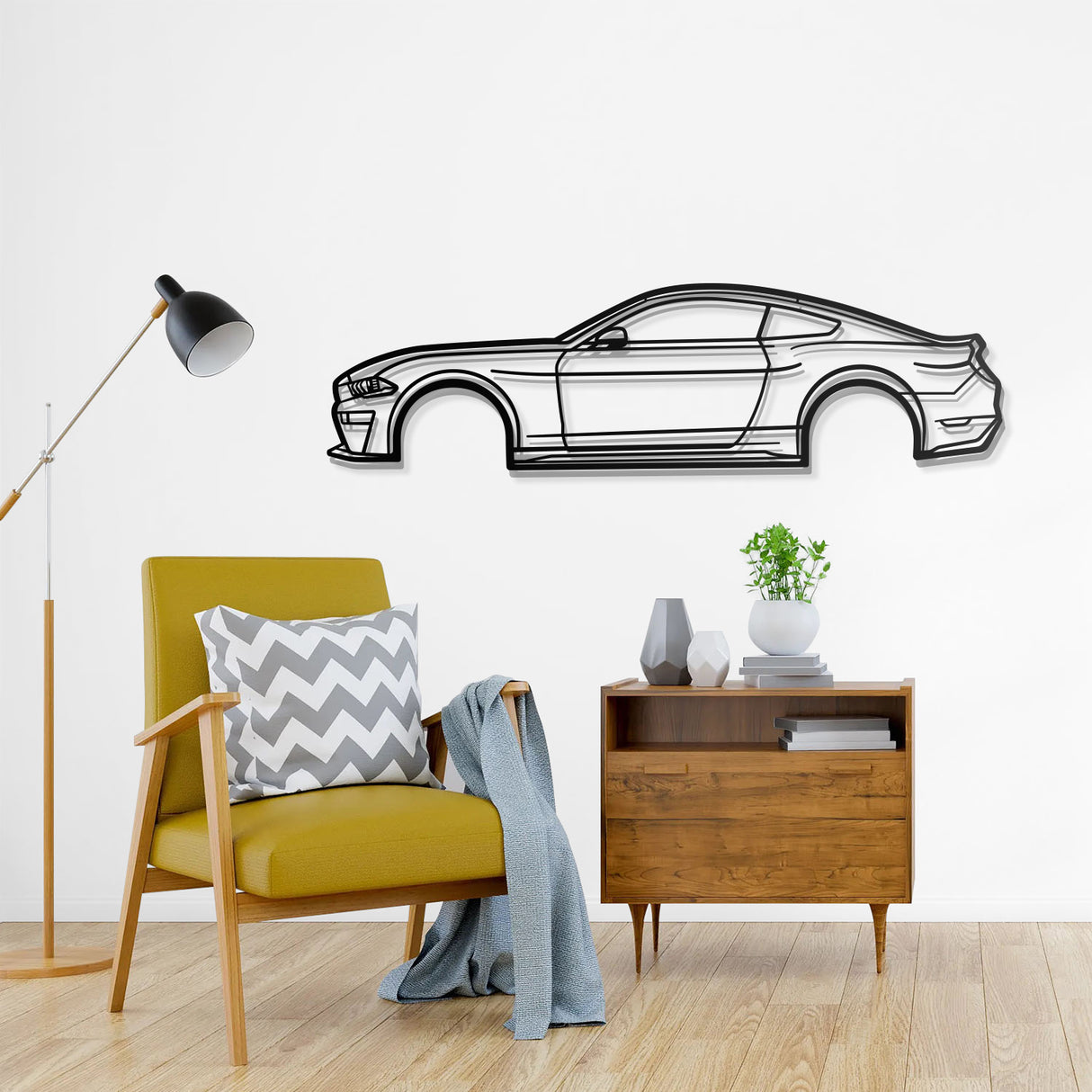 2019 Mustang Metal Car Wall Art - NC0668