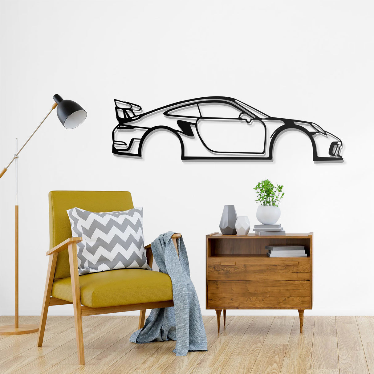 911 GT3 RS Metal Car Wall Art - NC0857