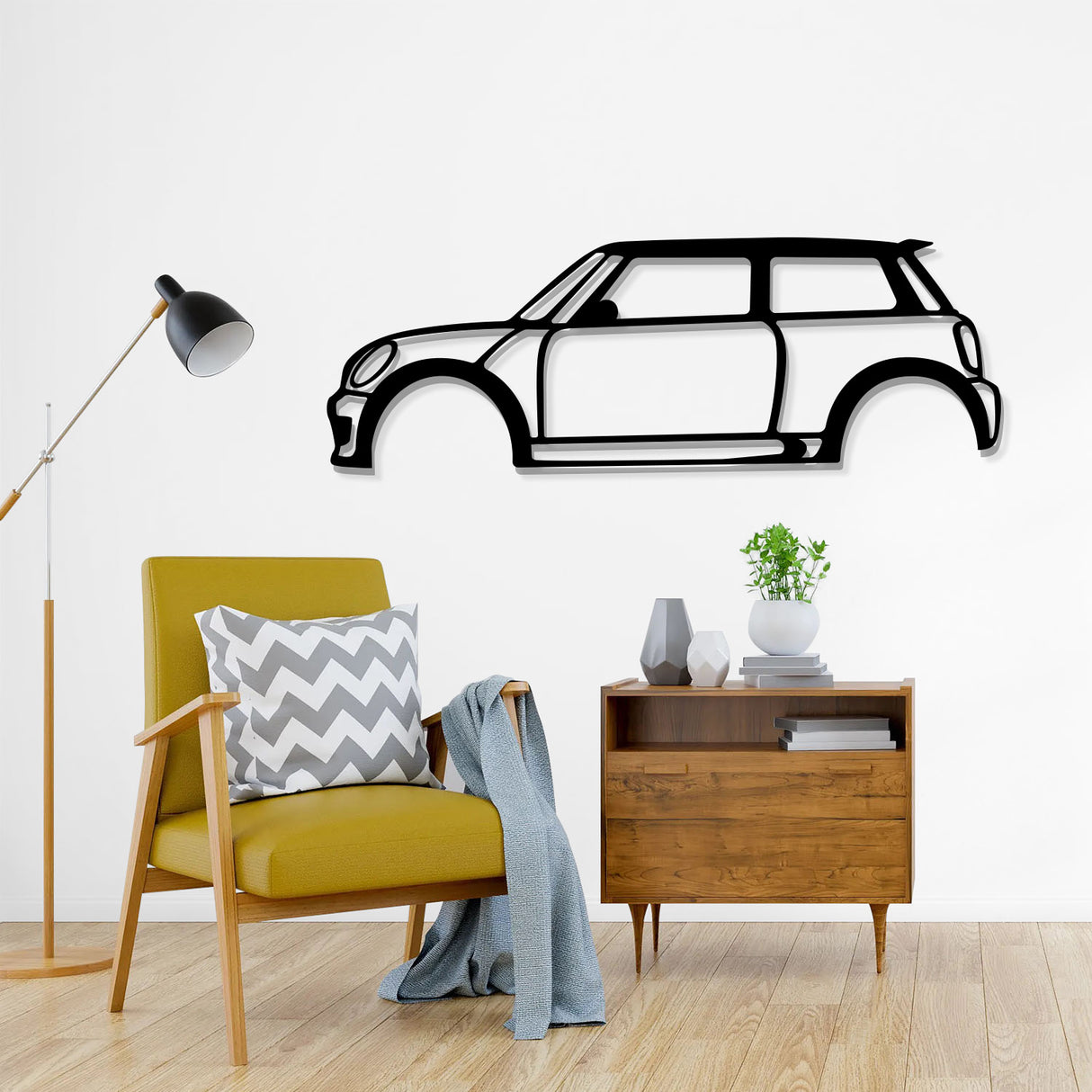 Cooper S Metal Car Wall Art - NC0913