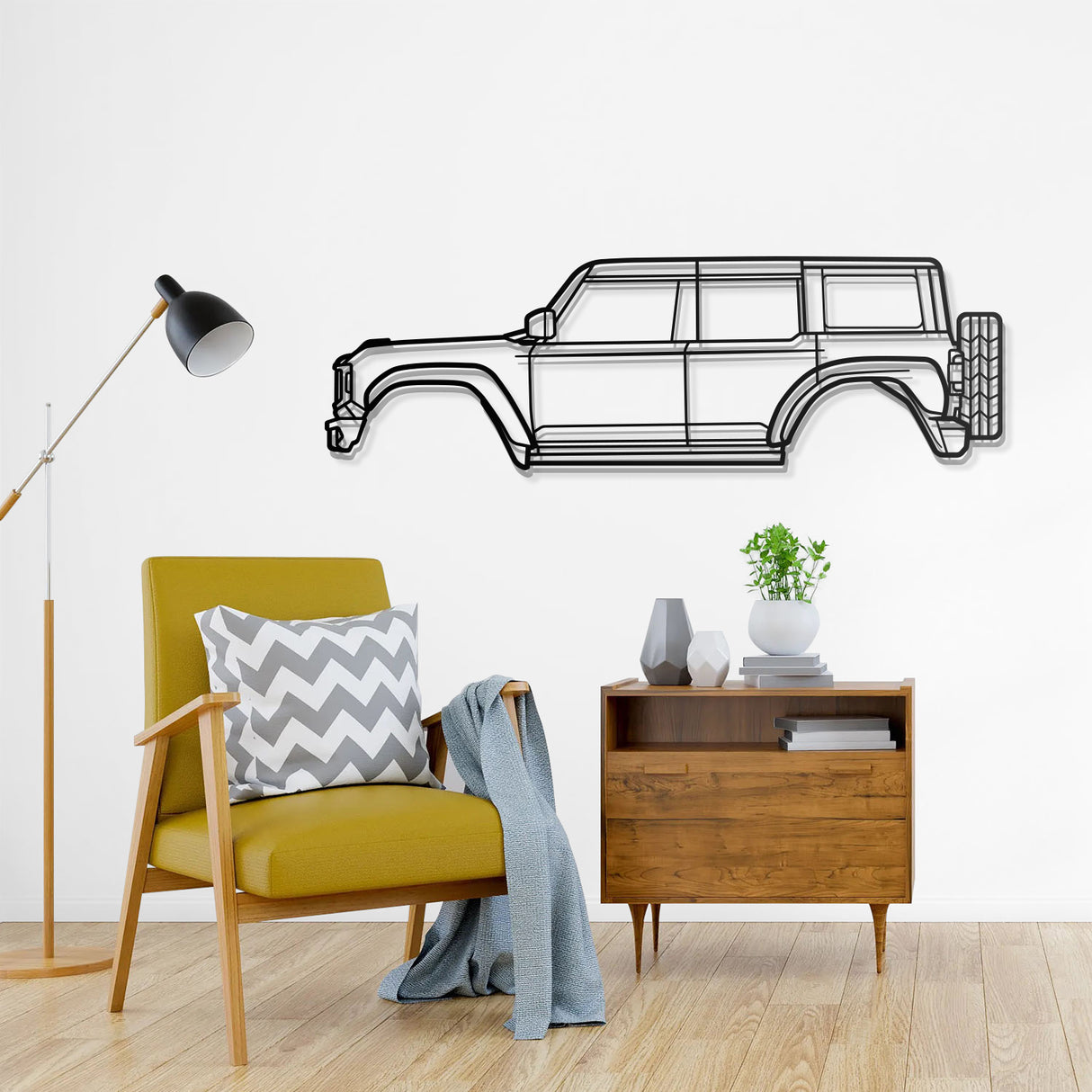 2022 Bronco Raptor Metal Car Wall Art - NC0776