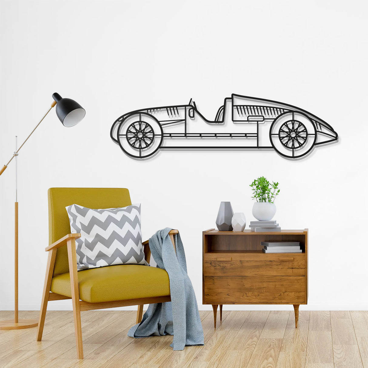 1939 Type D Metal Car Wall Art - NC0007