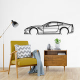 Corvette C7 Detailed Metal Car Wall Art - NC0920