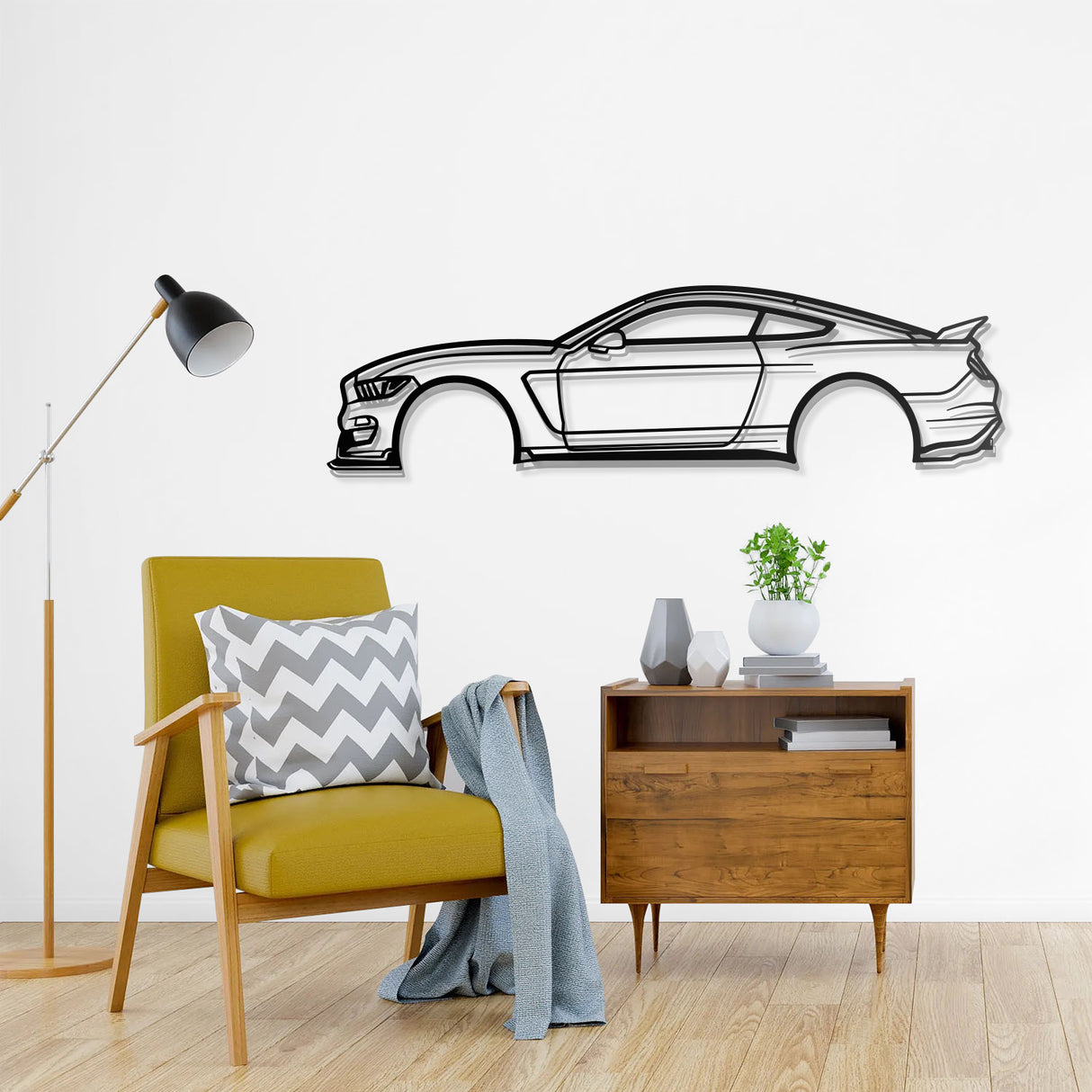 2017 Mustang Shelby GT350 Metal Car Wall Art - NC0600