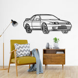 GTR R32 Perspective Metal Car Wall Art - NC0456