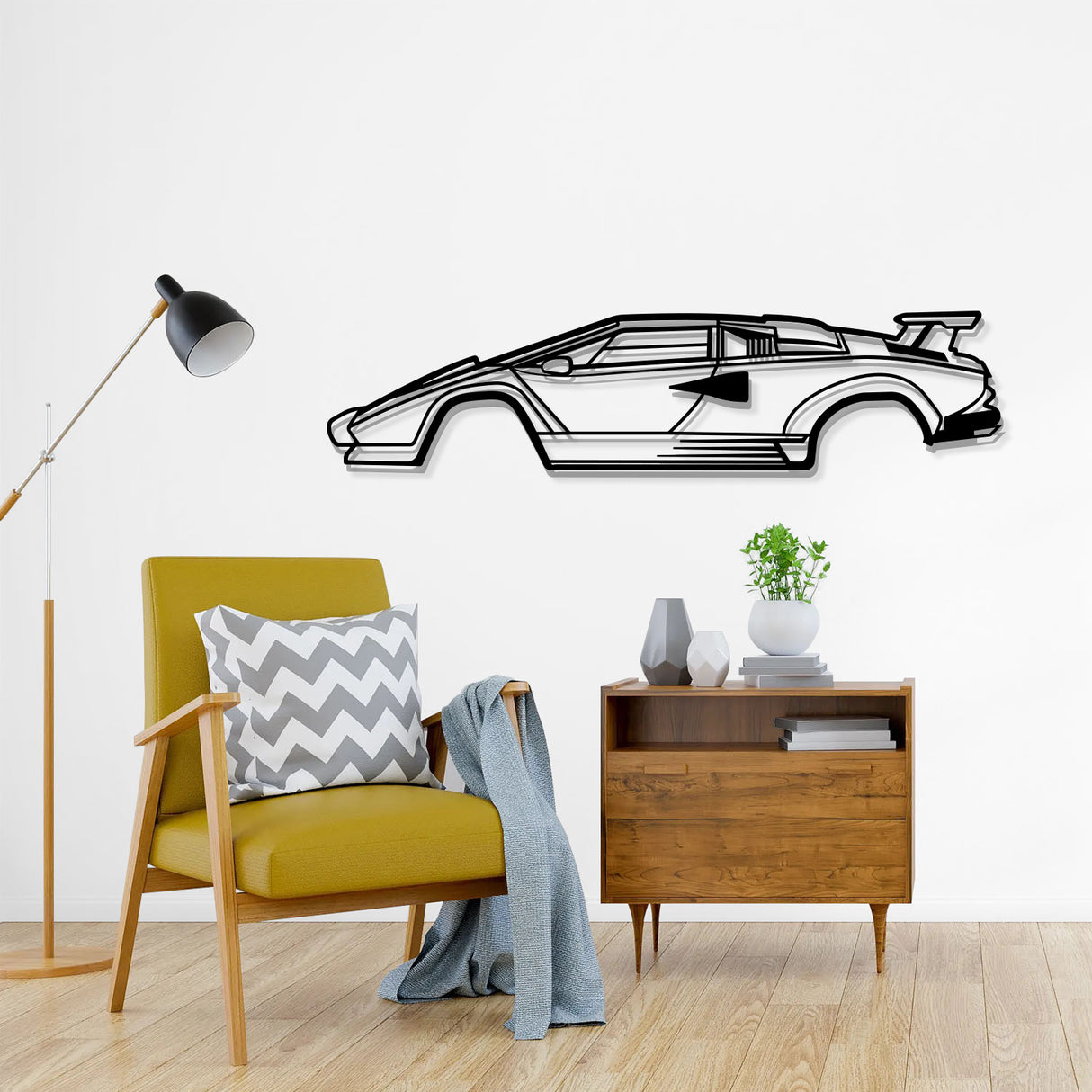 Countach Metal Car Wall Art - NC0927