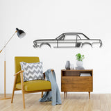 1967 Mustang Coupe Classic Metal Car Wall Art - NC0099