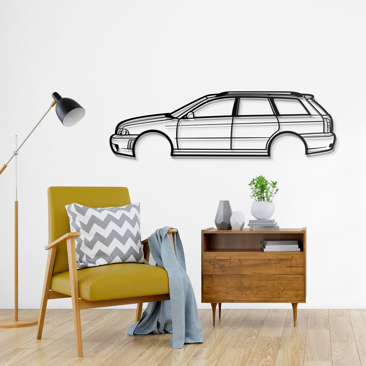 2004 RS4 B5 Metal Car Wall Art - NC0315