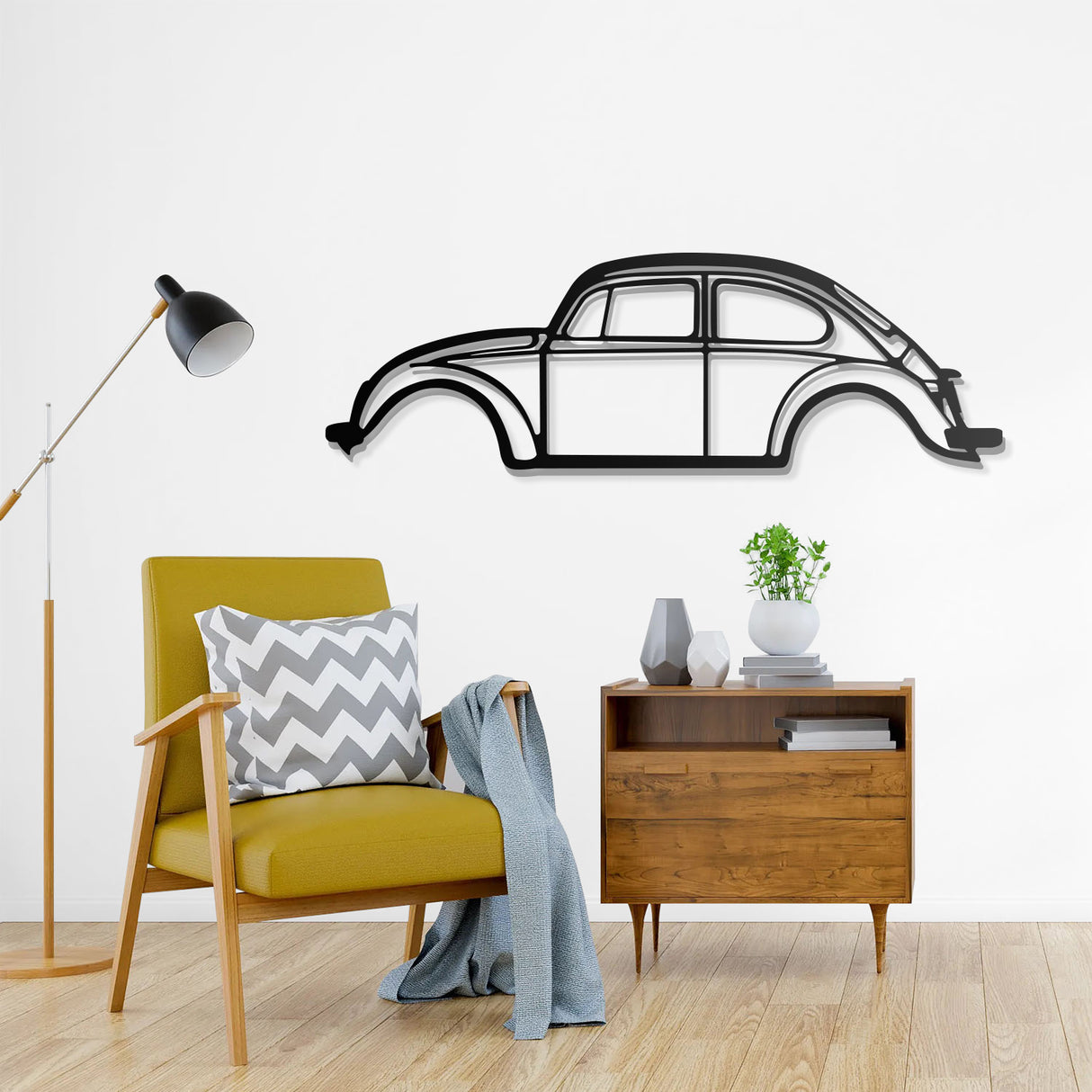 Beetle Metal Car Wall Art - NC0890