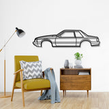 1989 Mustang Foxbody Metal Car Wall Art - NC0225