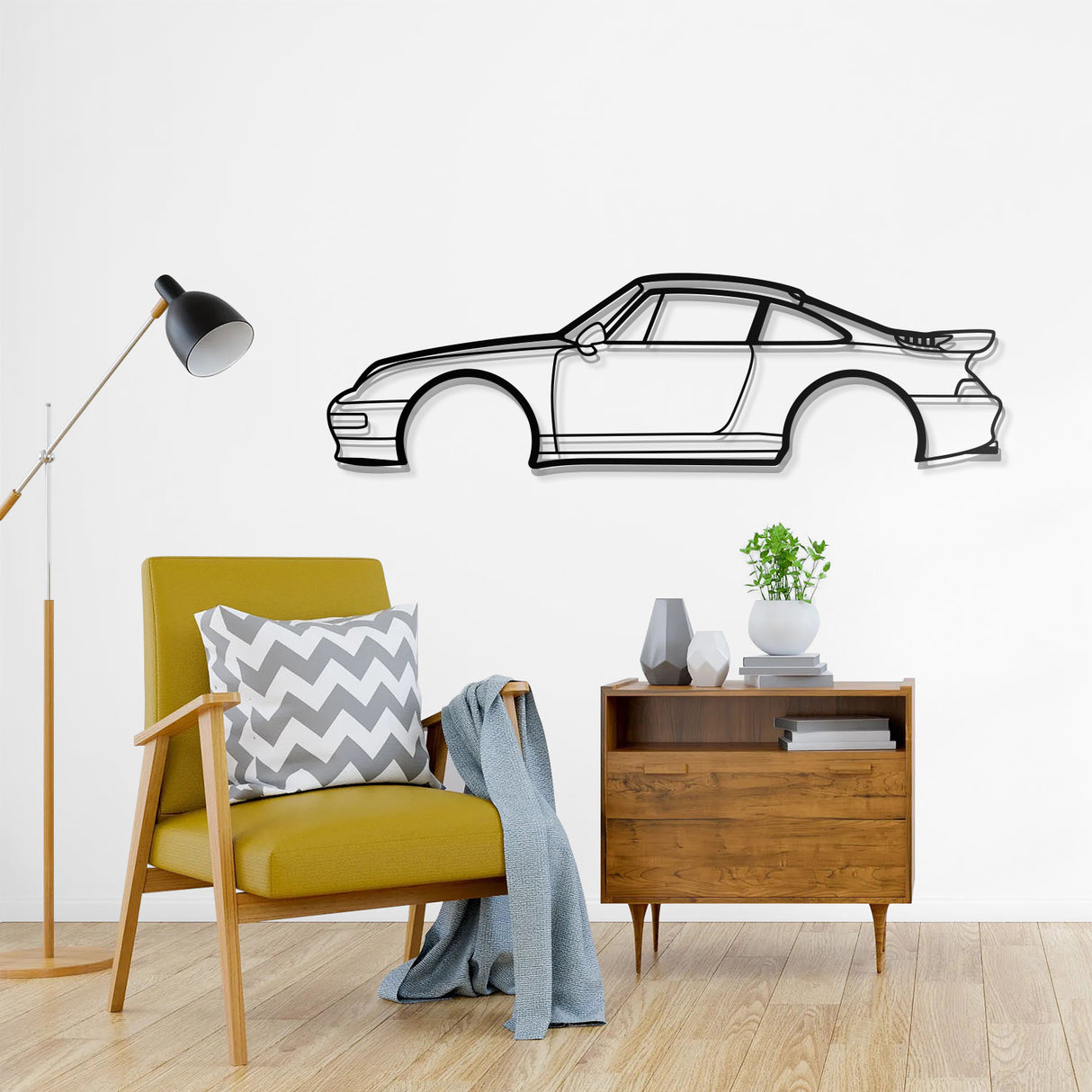 1998 Carrera 4S Metal Car Wall Art - NC0264