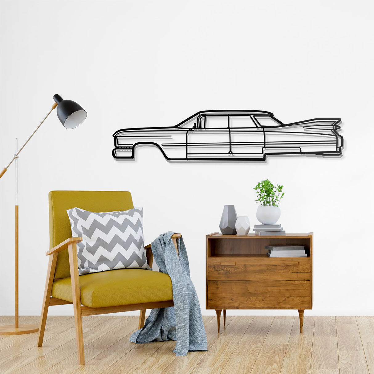 1959 Deville Metal Car Wall Art - NC0057