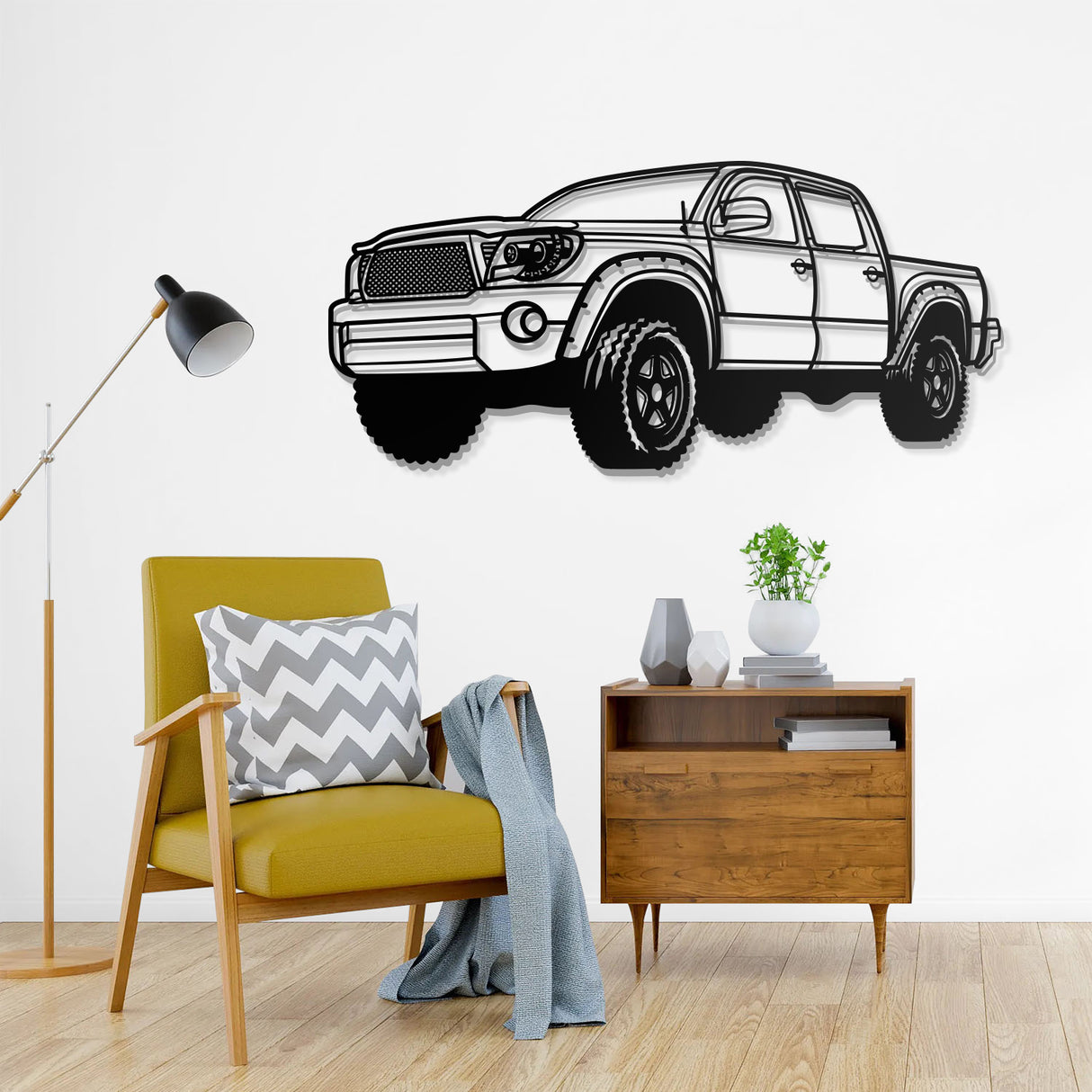 2008 Tacoma Perspective Metal Car Wall Art - NC0463