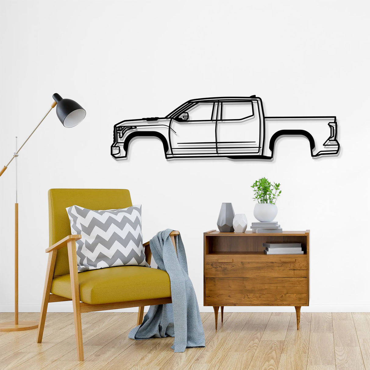 2022 Tundra Hybrid 3rd Gen Metal Car Wall Art - NC0818