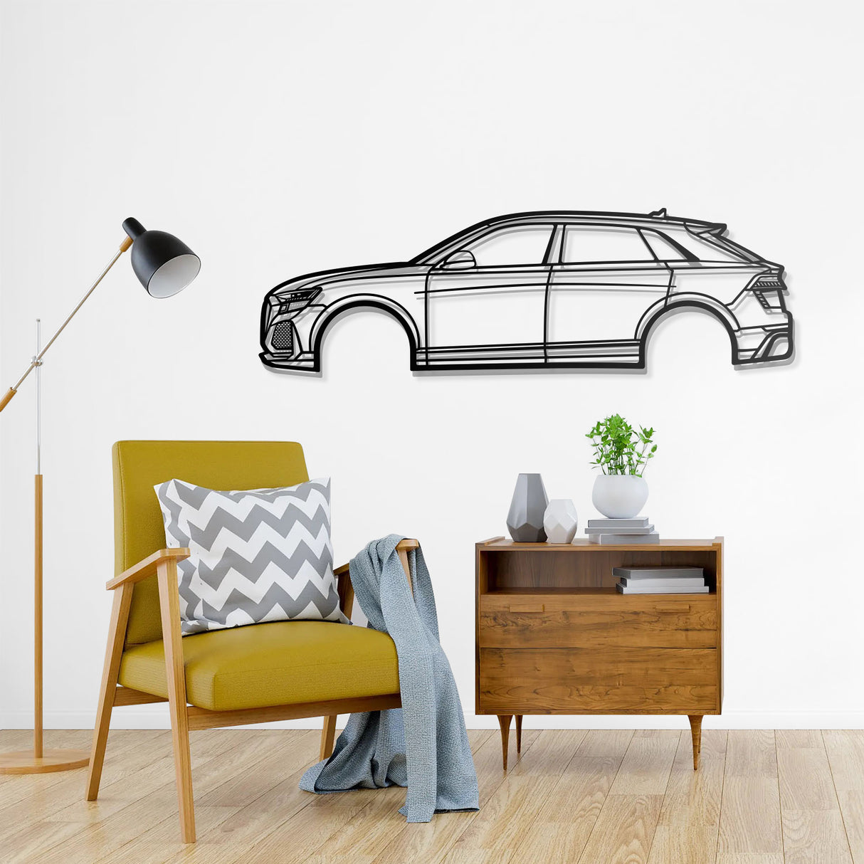 2023 RSQ8 Metal Car Wall Art - NC0826