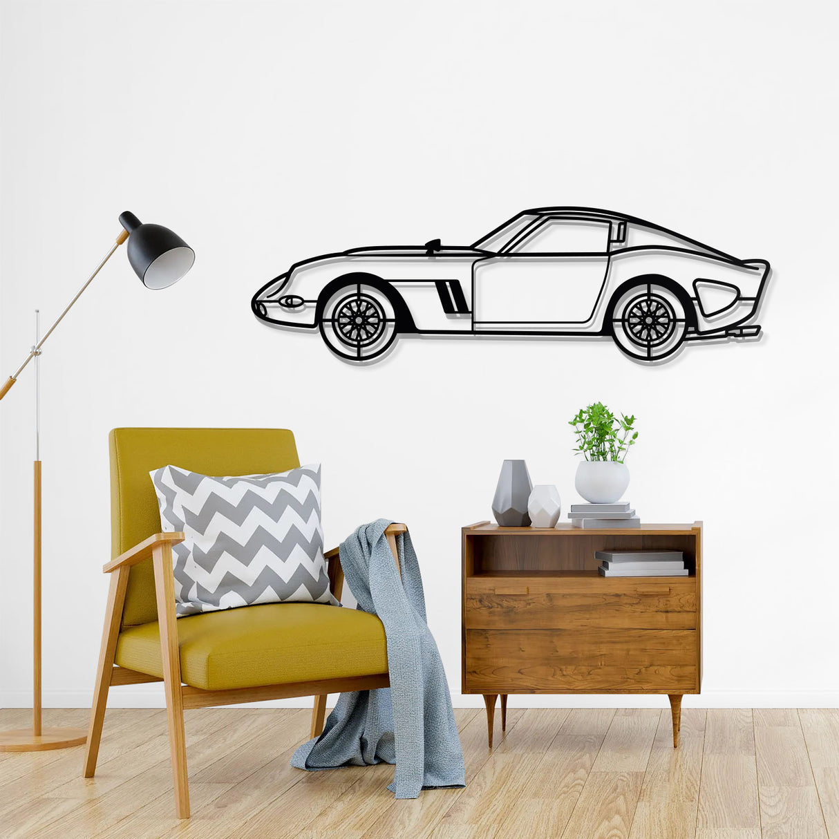 1962 250 GTO Metal Car Wall Art - NC0064