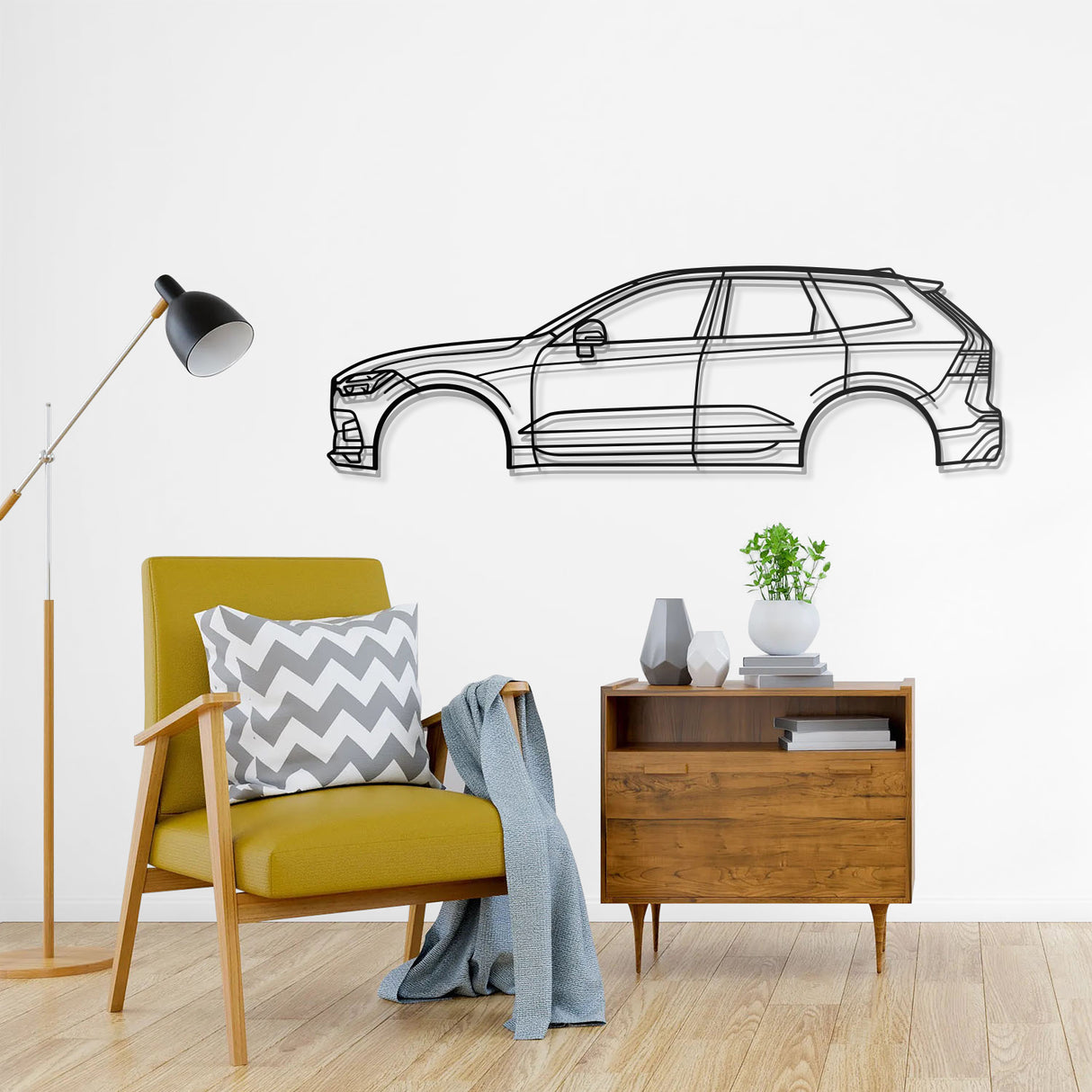 2018 XC60 2nd Gen Metal Car Wall Art - NC0639