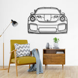 911 GT2 RS Model 991 Front Metal Car Wall Art - NC0848