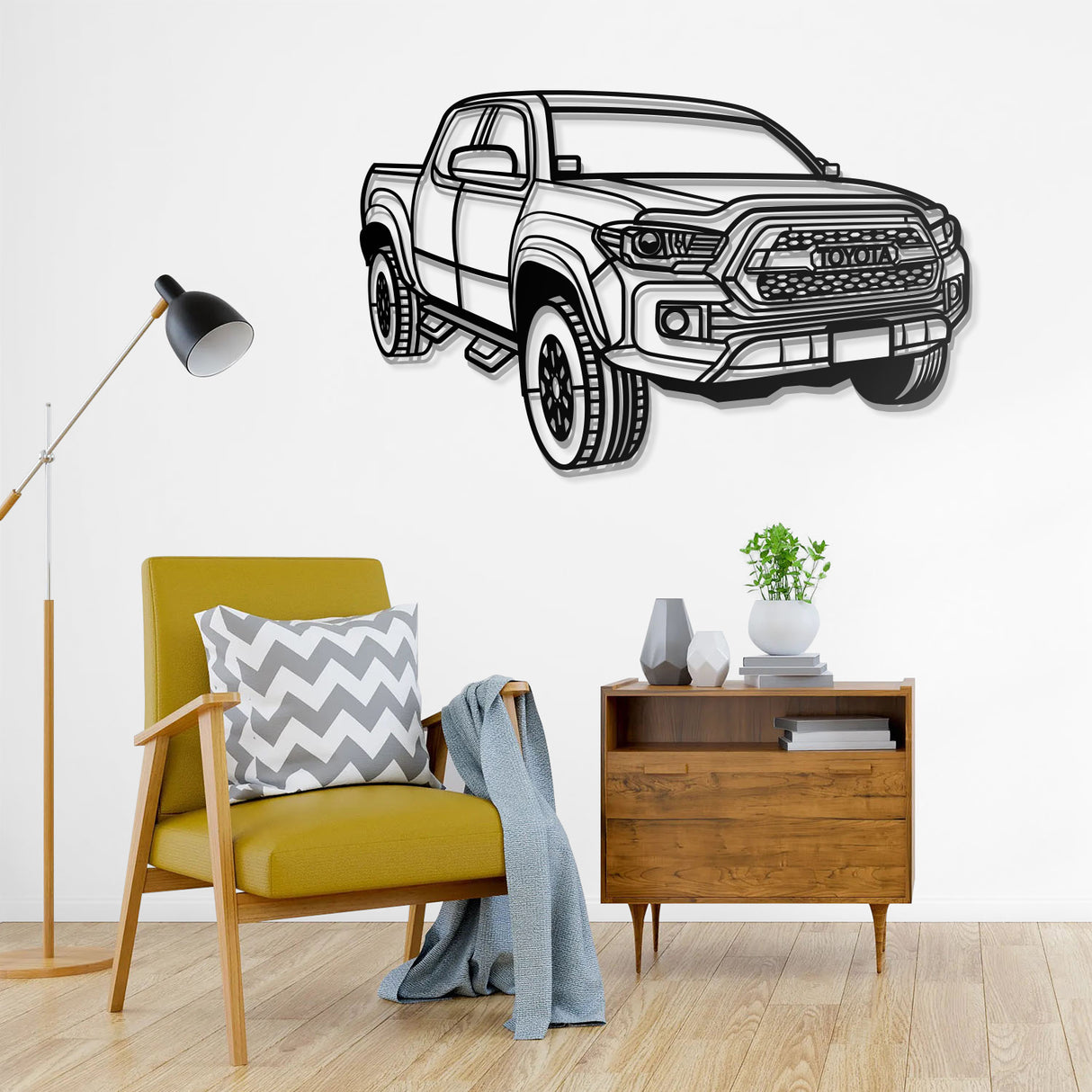 2018 Tacoma Perspective Metal Car Wall Art - NC0469