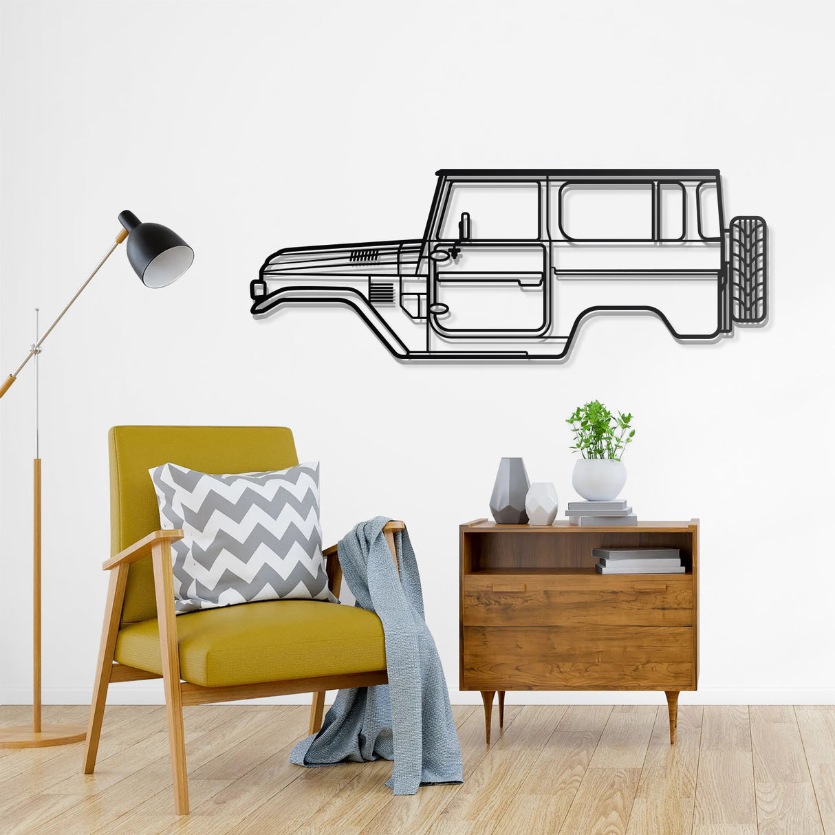 1979 FJ40 Metal Car Wall Art - NC0183