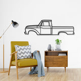 1966 F-100 Metal Car Wall Art - NC0084