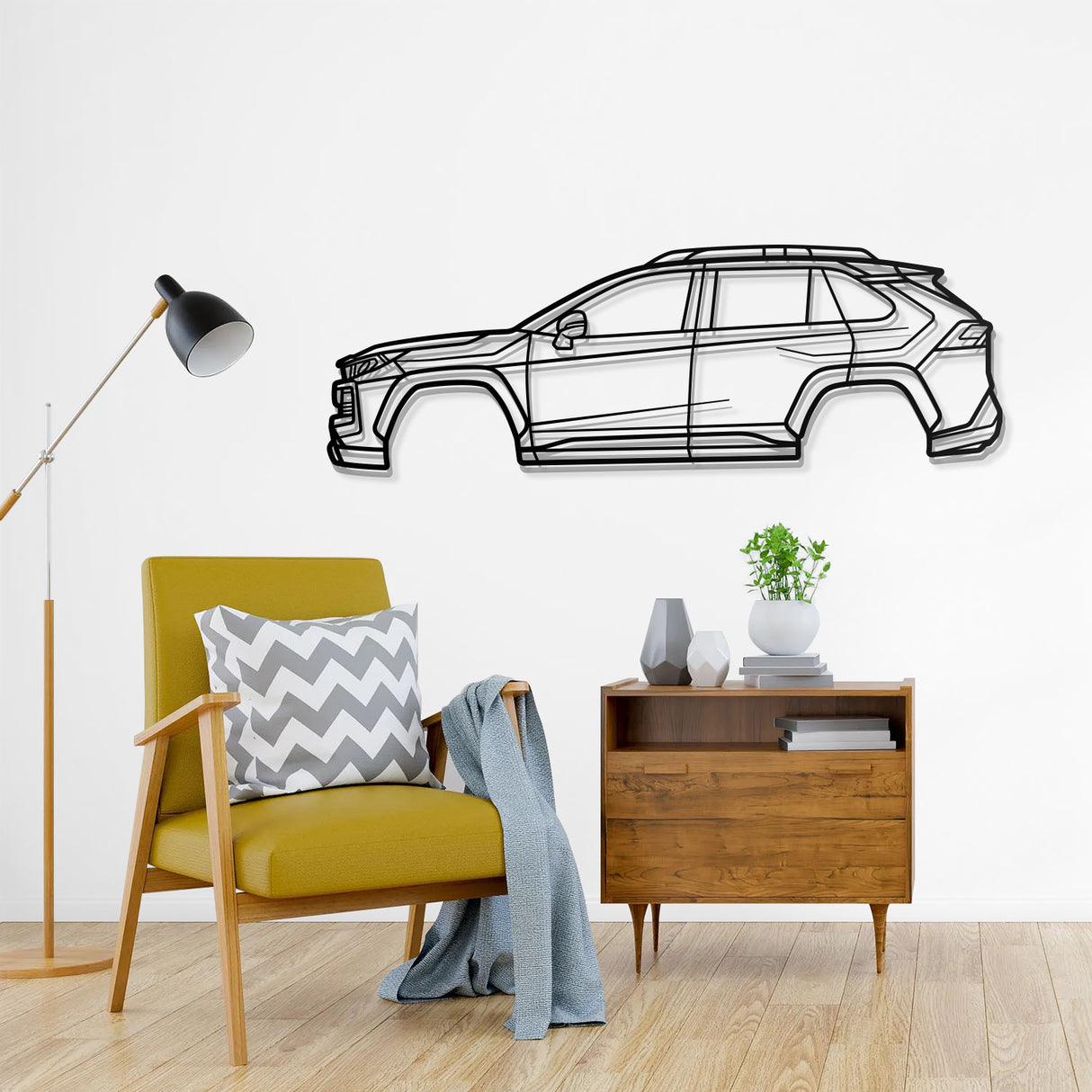 2019 RAV4 5th Gen Metal Car Wall Art - NC0679