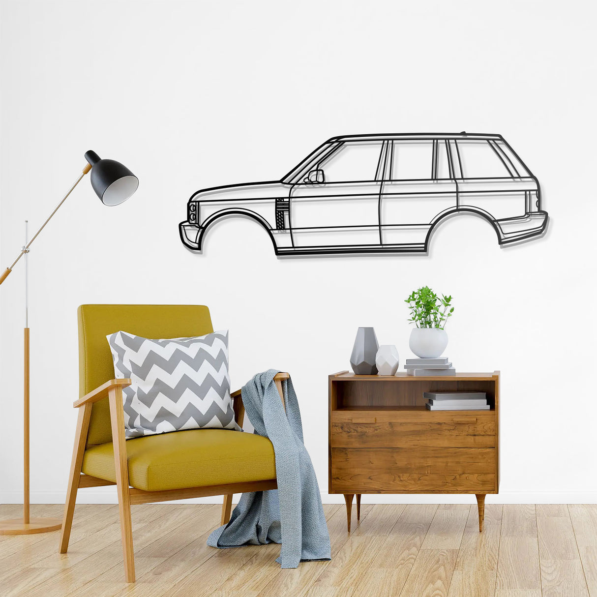 2003 Range Rover L322 (3rd Gen) Metal Car Wall Art - NC0309