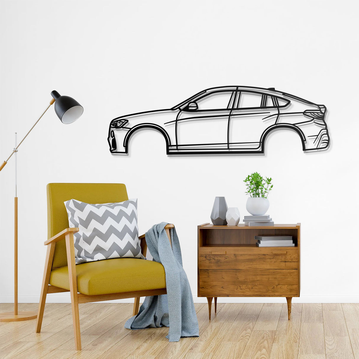 2015 X4 F26 1st Gen Metal Car Wall Art - NC0545