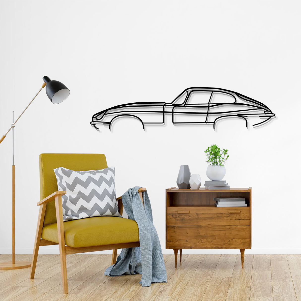 E-Type Classic Metal Car Wall Art - NC0931