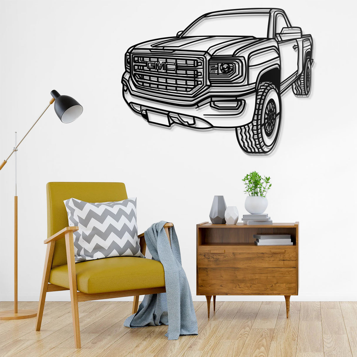 2016 Sierra Perspective Metal Car Wall Art - NC0446