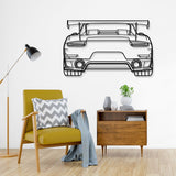 911 GT2 RS Model 991 Back Metal Car Wall Art - NC0850